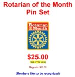 Rotarian of the Month Pin Set